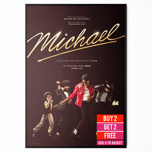 Michael 2026 Teaser Movie Poster A5 A4 A3 Bedroom Home Cinema Decor