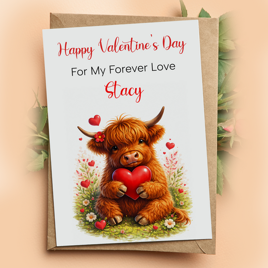 Valentines Card Personalised Gift Husband Wife Boyfriend Girlfriend Fiancée