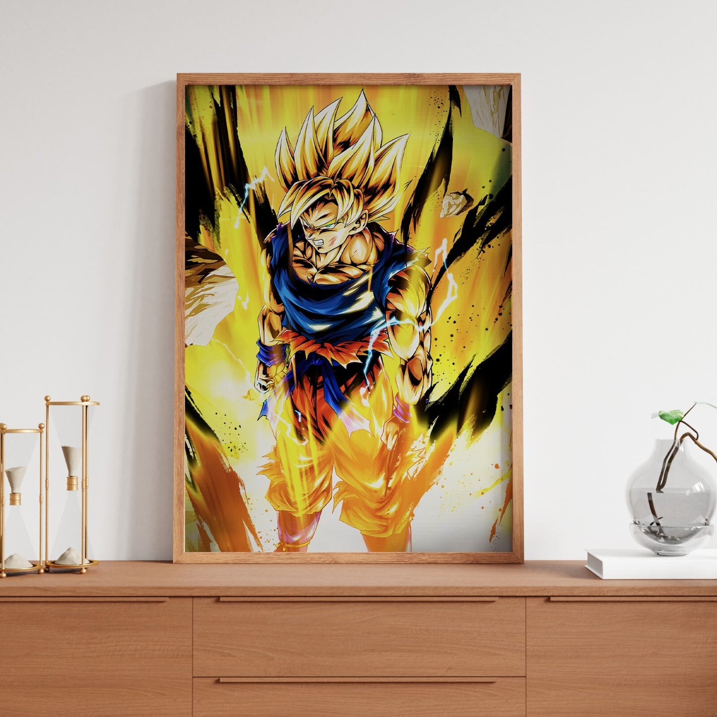 Dragon Ball z Goku Print Manga Japanese Wall Art Super Saiyan Poster