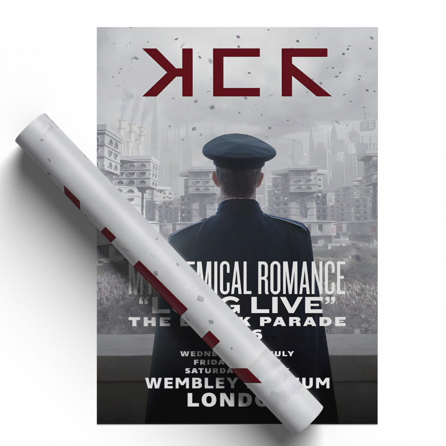 My Chemical Romance Music Poster The Black Parade Wembley Poster For Rock Fans