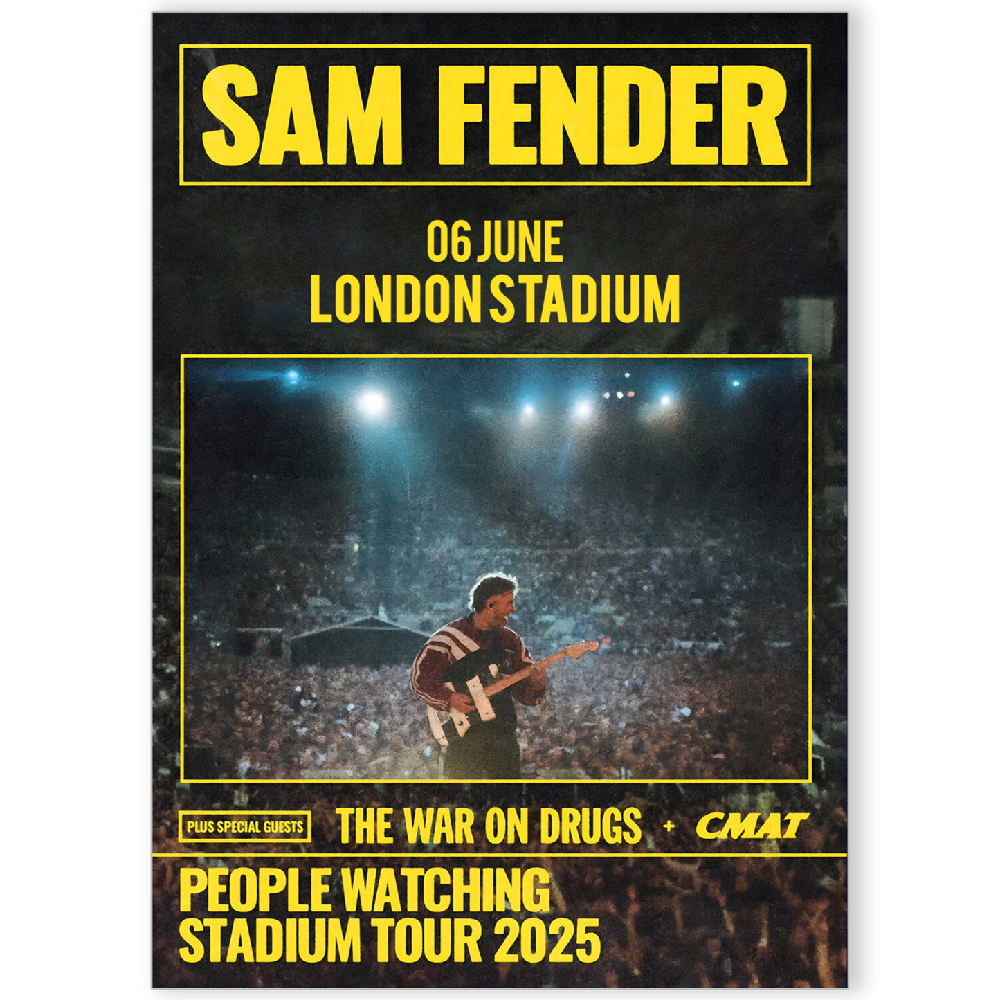 Sam Fender Tour Poster 6 June 2025  The People Watching Tour Poster Print
