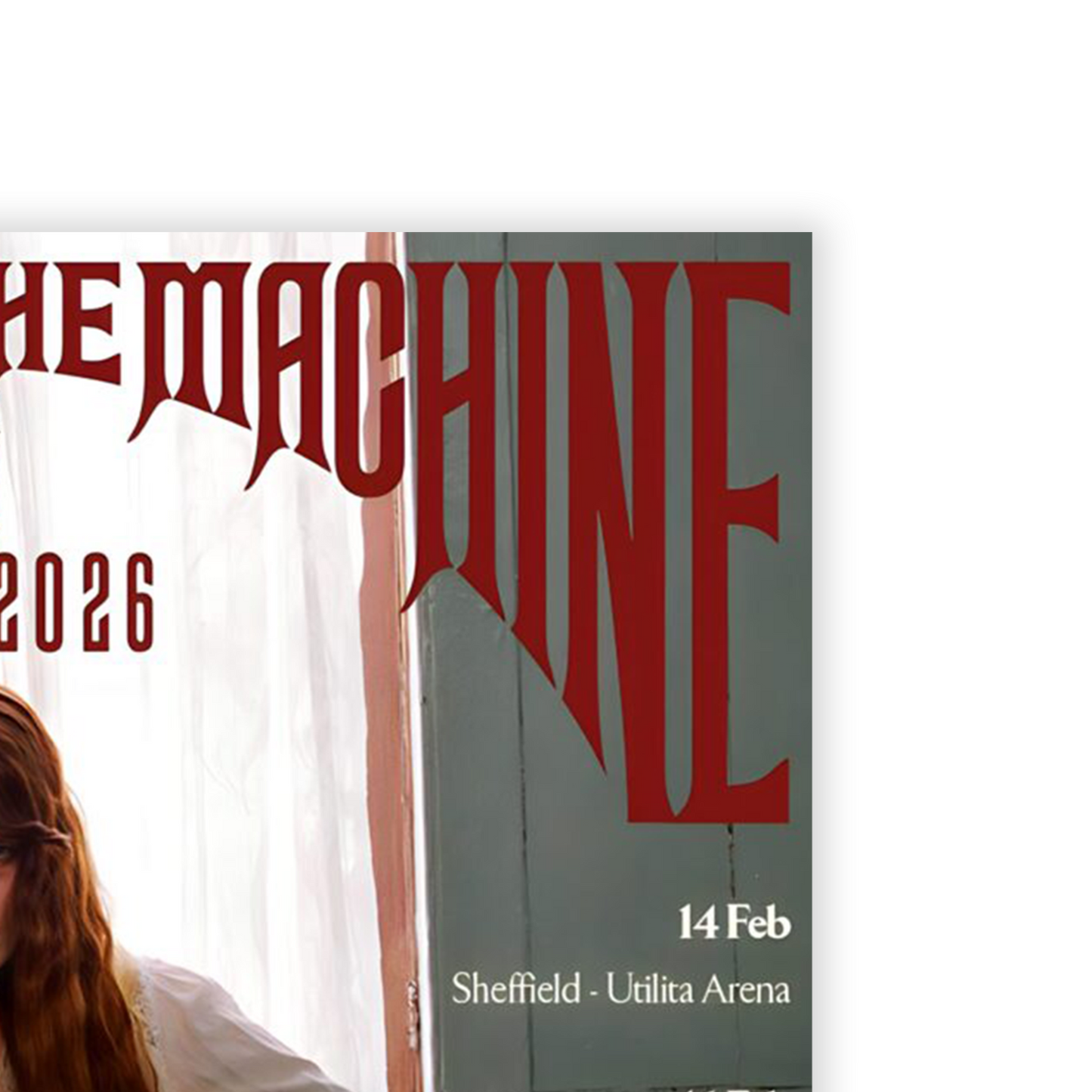 FLORENCE + THE MACHINE Concert poster UK Tour 2026 music tour Gig memorabilia.