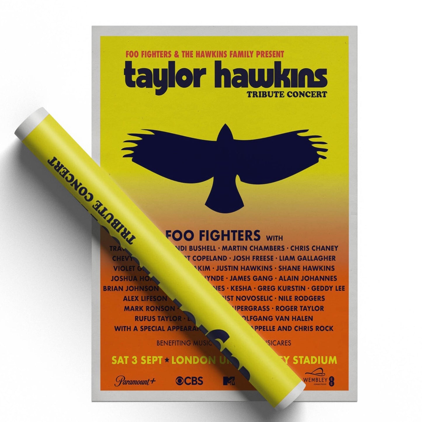 Taylor Hawkins Tribute Wembley Concert Event Promo Advert Poster Print