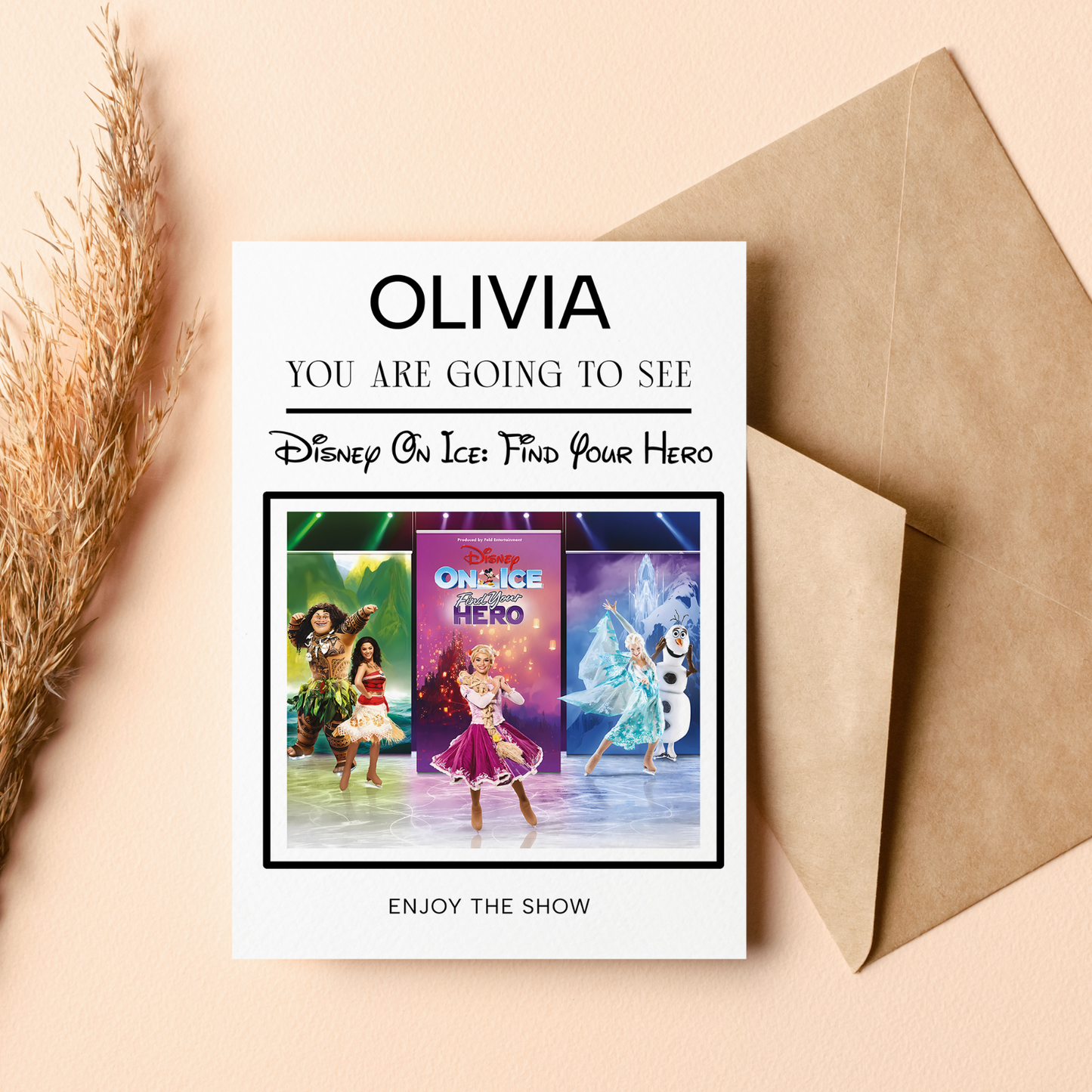You Are Going To See Disney On Ice Find Your Hero Personalised Birthday Card