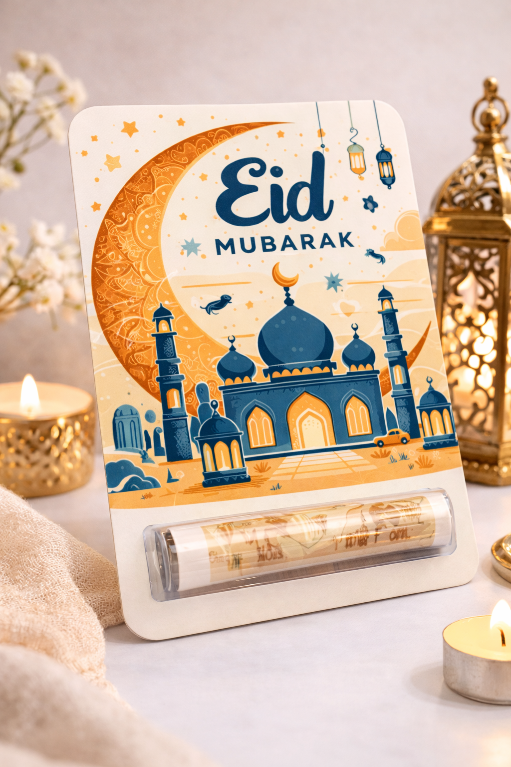 Eid Mubarak Money Wallet Eidi Gift Card Islamic Festive Party Gift