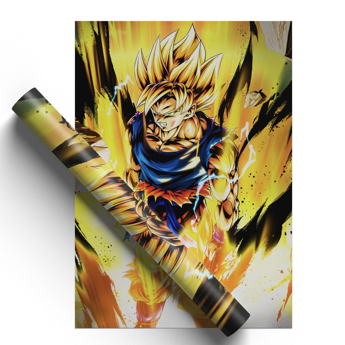Dragon Ball z Goku Print Manga Japanese Wall Art Super Saiyan Poster