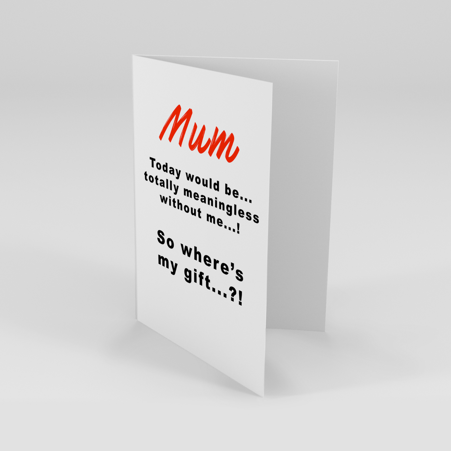 Funny Mum Card Mother's Day Humourous Card From Son Daughter Funny Rude Card
