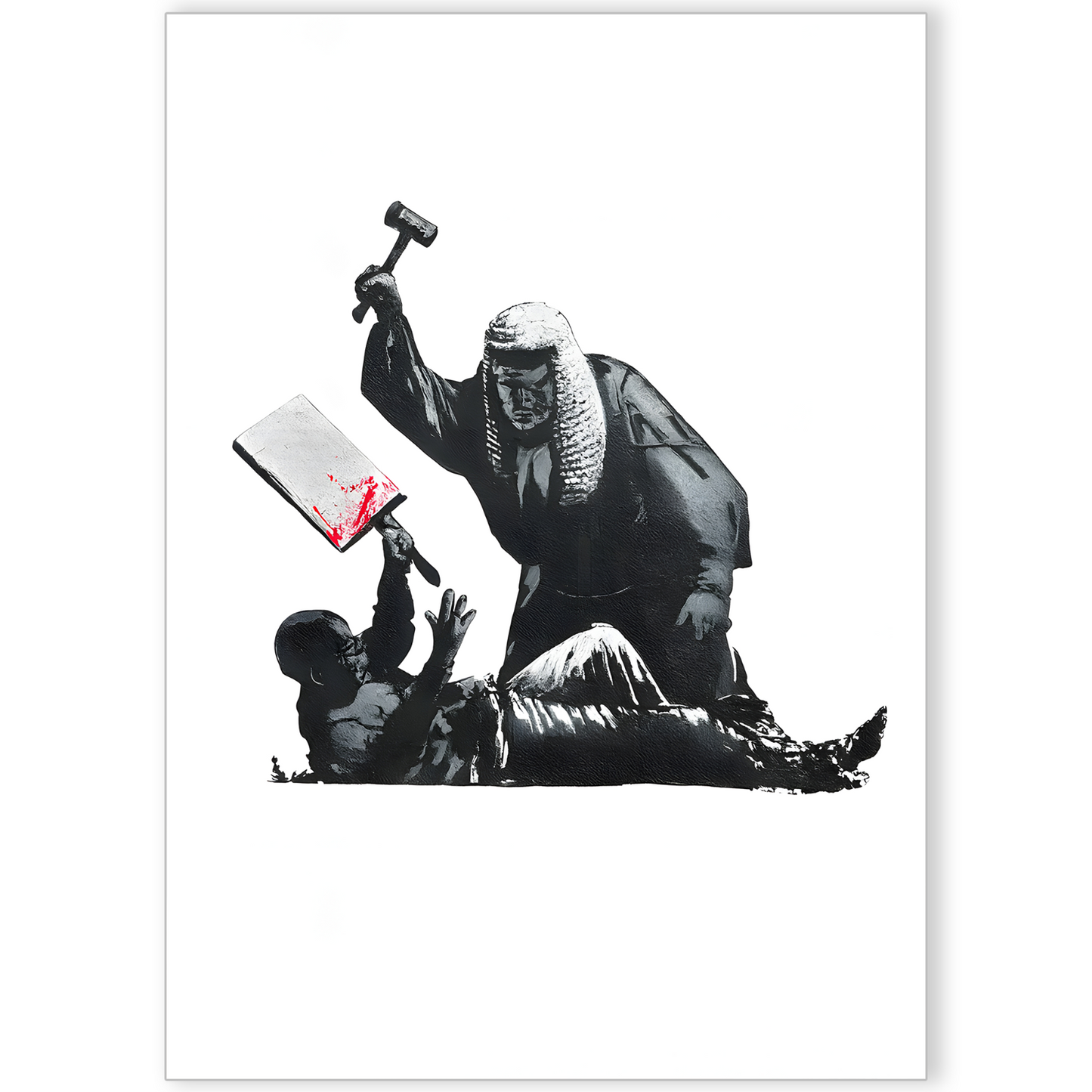 Banksy Royal Courts of Justice Wall Art Poster Print Gift Home Bedroom Decor