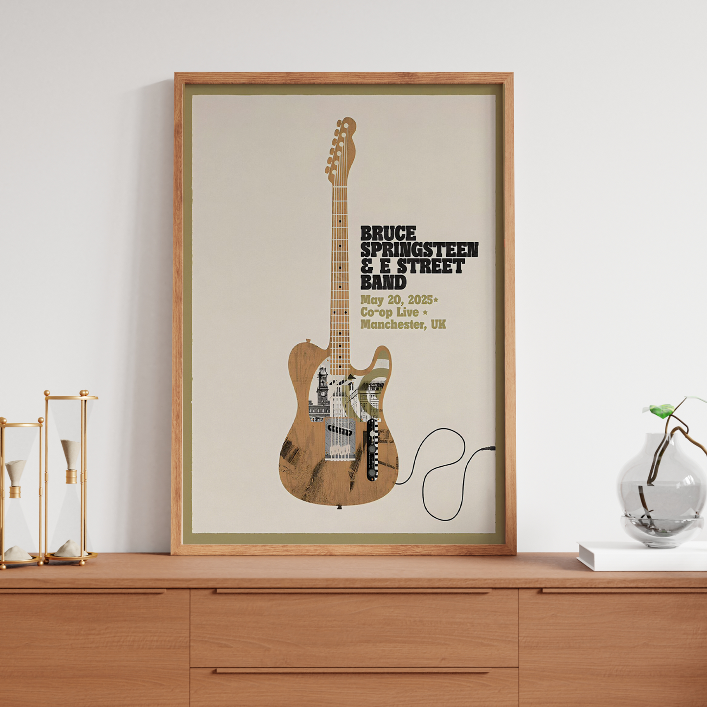Bruce Springsteen E Street Band 20 May 2025 Concert Poster Co-Op Live A5-A3