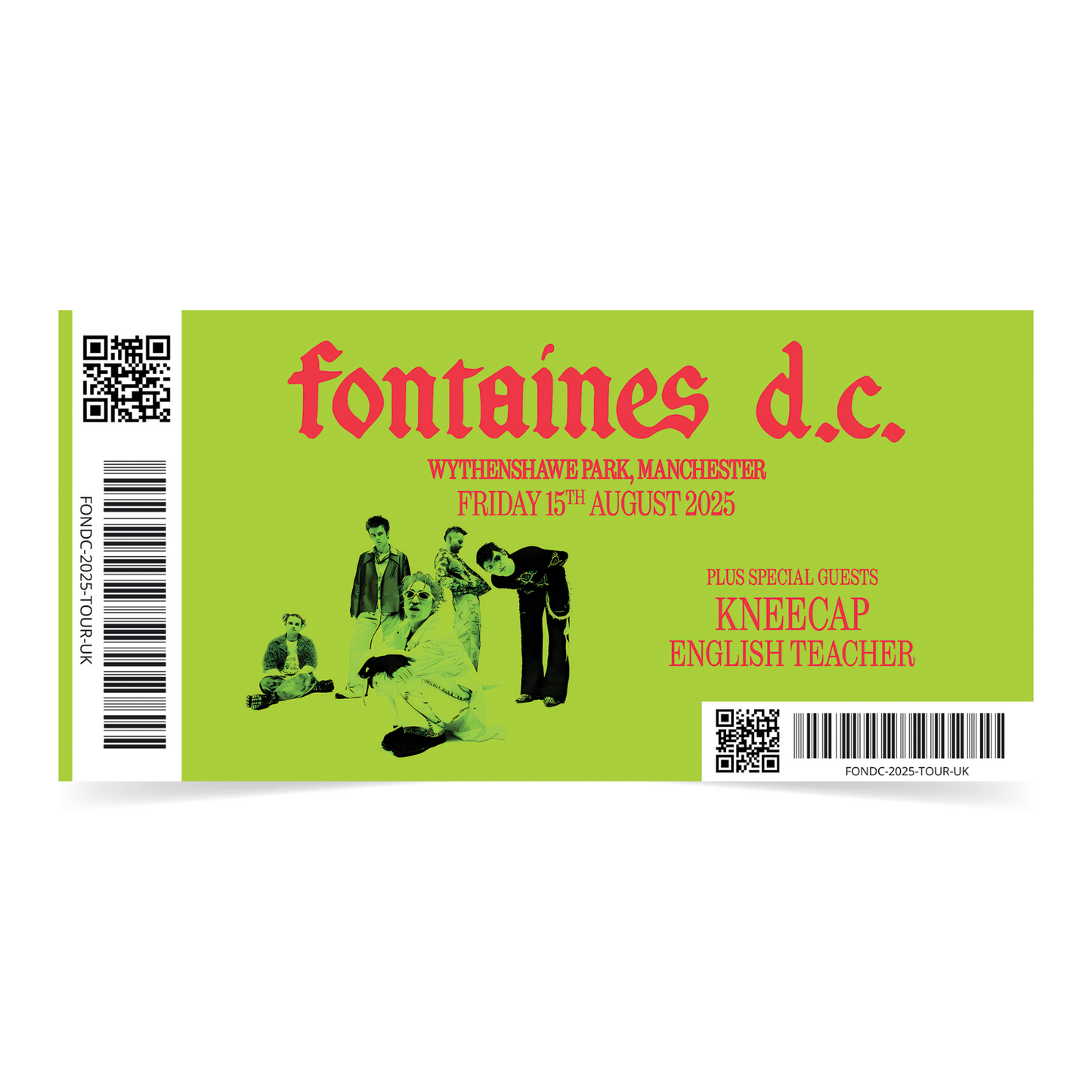 Fontaines D.C. Ticke music band show 2025 tour 15 August  For Rock Punk Fans