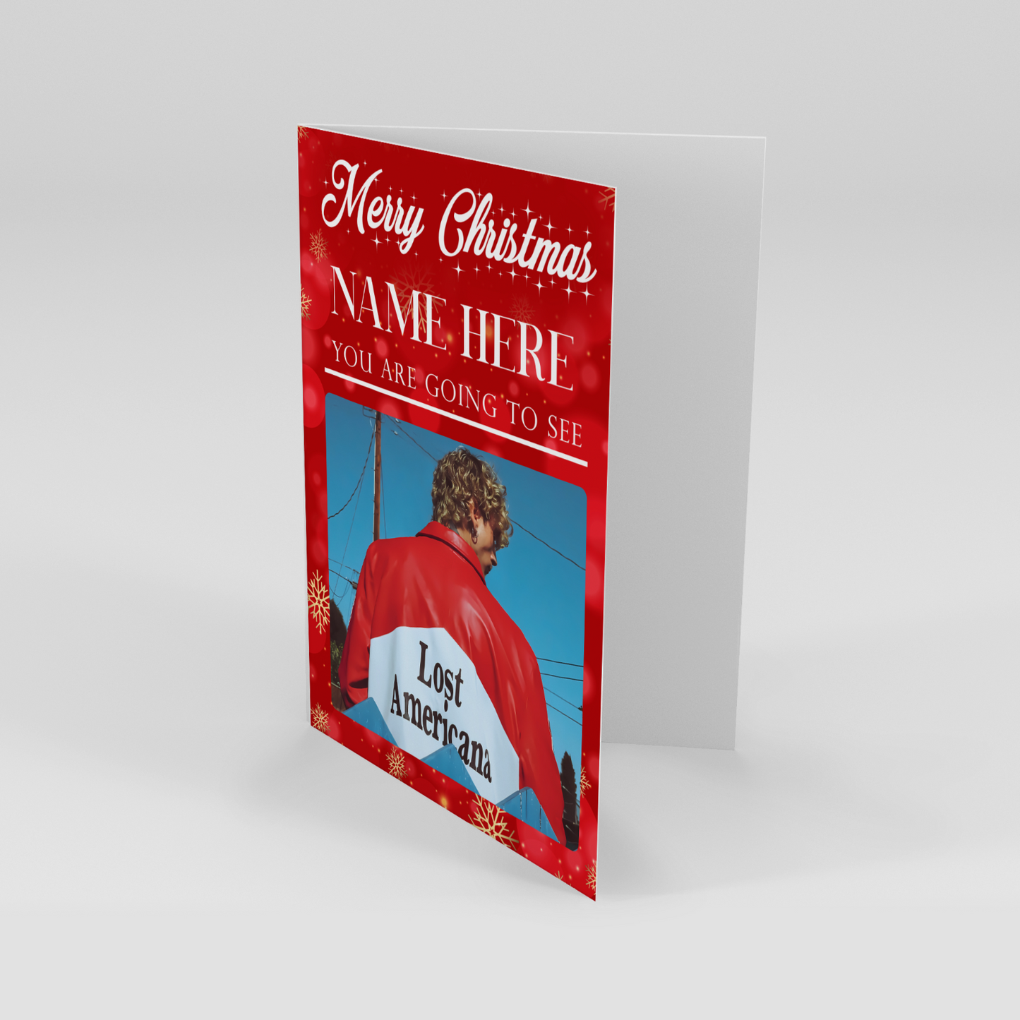 You're Going To See Machine Gun Kelly Christmas Card Gift Lost Americana Tour