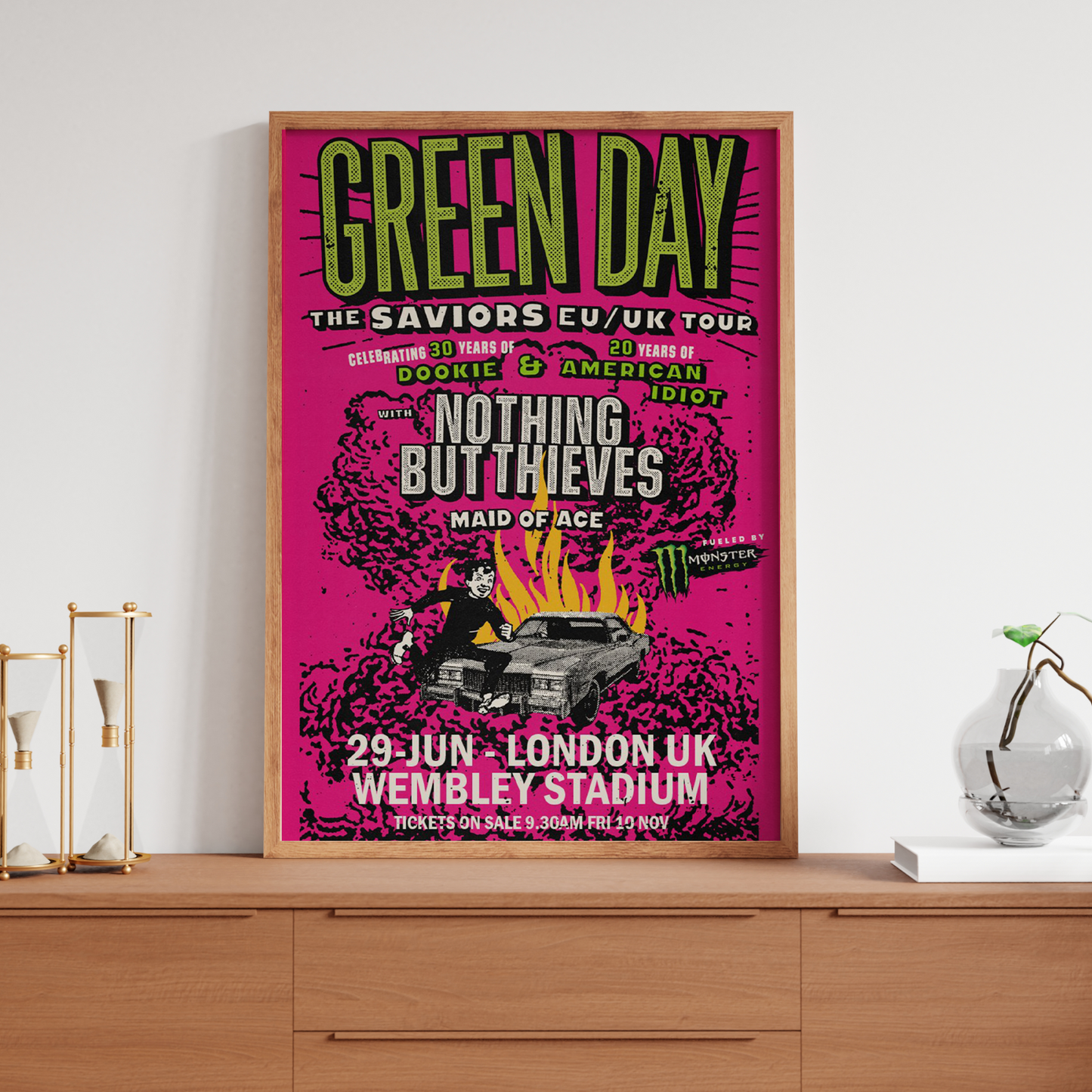 Green Day Poster 29th June Wembley stadium For Green Day Fans Print A5 A4 A3