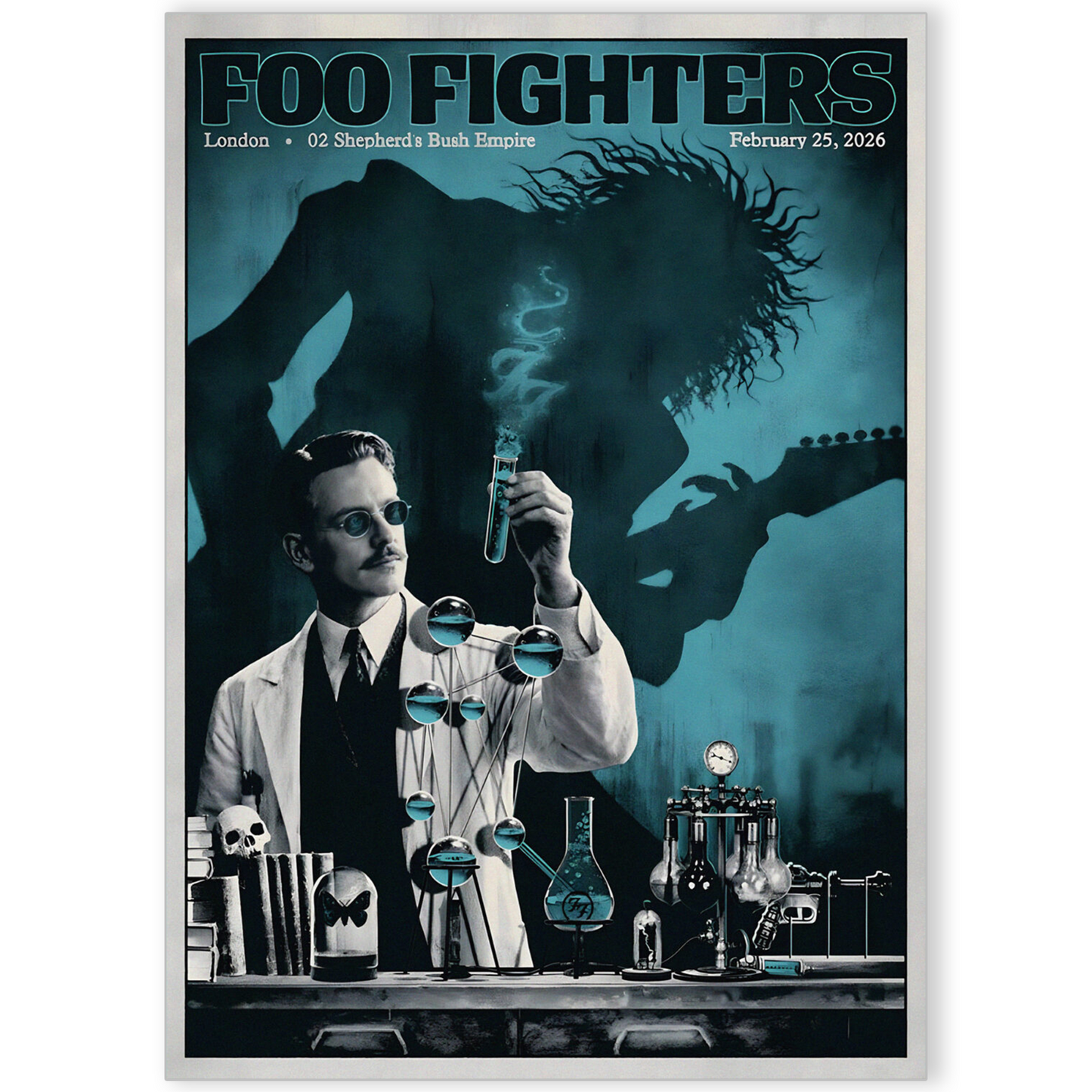 Foo Fighters Concert Poster 25th Feb London Shepherd Bush For Foo Fighters Fan