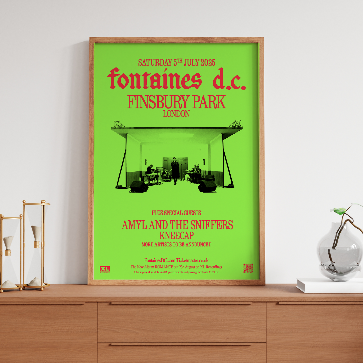 Fontaines D.C. Poster live music band show 2025 promotional tour gig concert