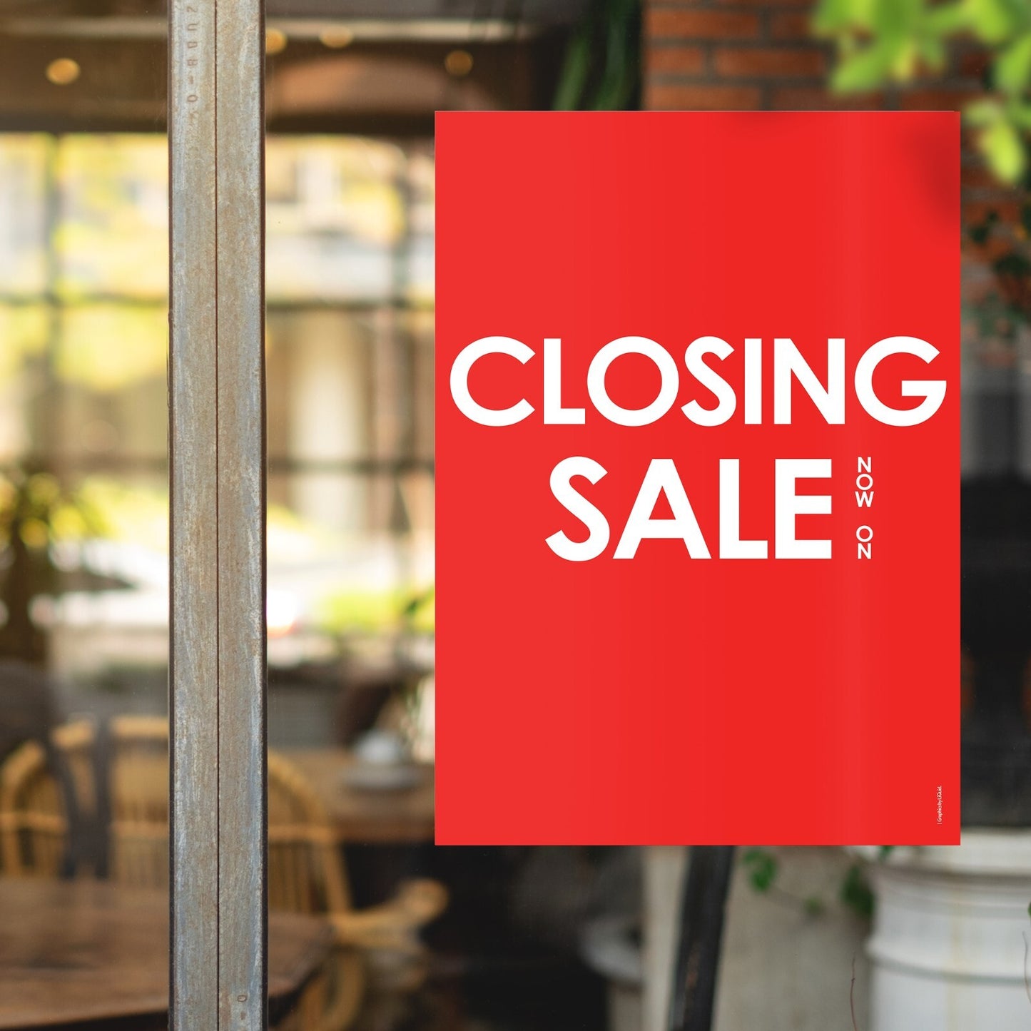 Shop Sale Advertising Poster Sign Closing Down Sale Poster Window Sign A5-A3