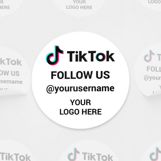 Social Media Stickers TikTok Vinyl Decal Window Shop Social Media Stricker