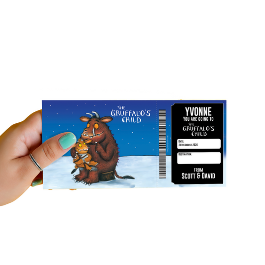 The Gruffalo's Child Theatre Ticket Musical Gift Voucher Surprise Personalised