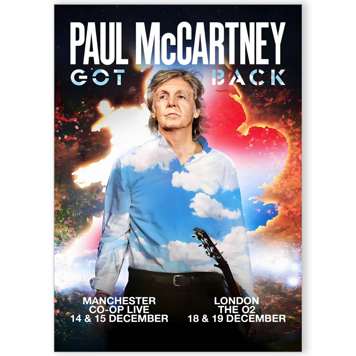 Paul McCartney Concert Poster Got Back Concert 2024 For Paul McCartney Fans