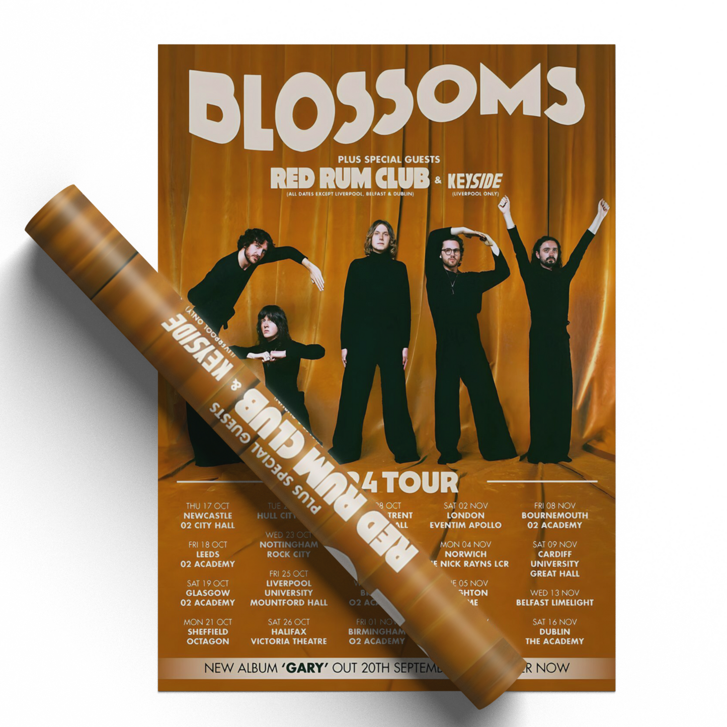 Blossoms Concert 2024 Poster Print For Blossoms Fans Print A5 A4 A3 - Tour Print