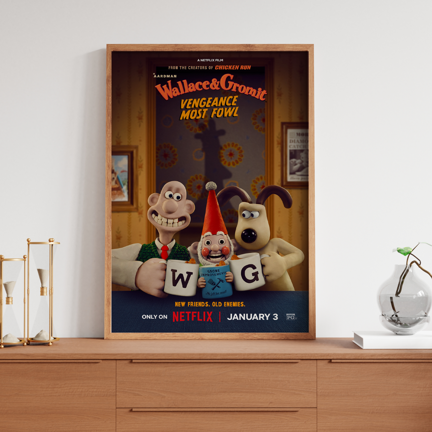 Wallace & Gromit Vengeance Most Fowl 2024 Movie Poster Teaser Poster A5 A4 A3