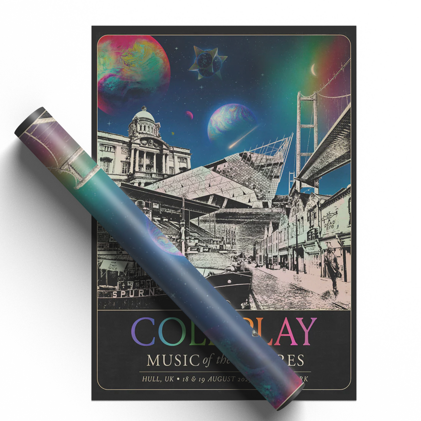 Coldplay Music Of The Spheres 2025 Poster Print Craven Park Hull London Tour