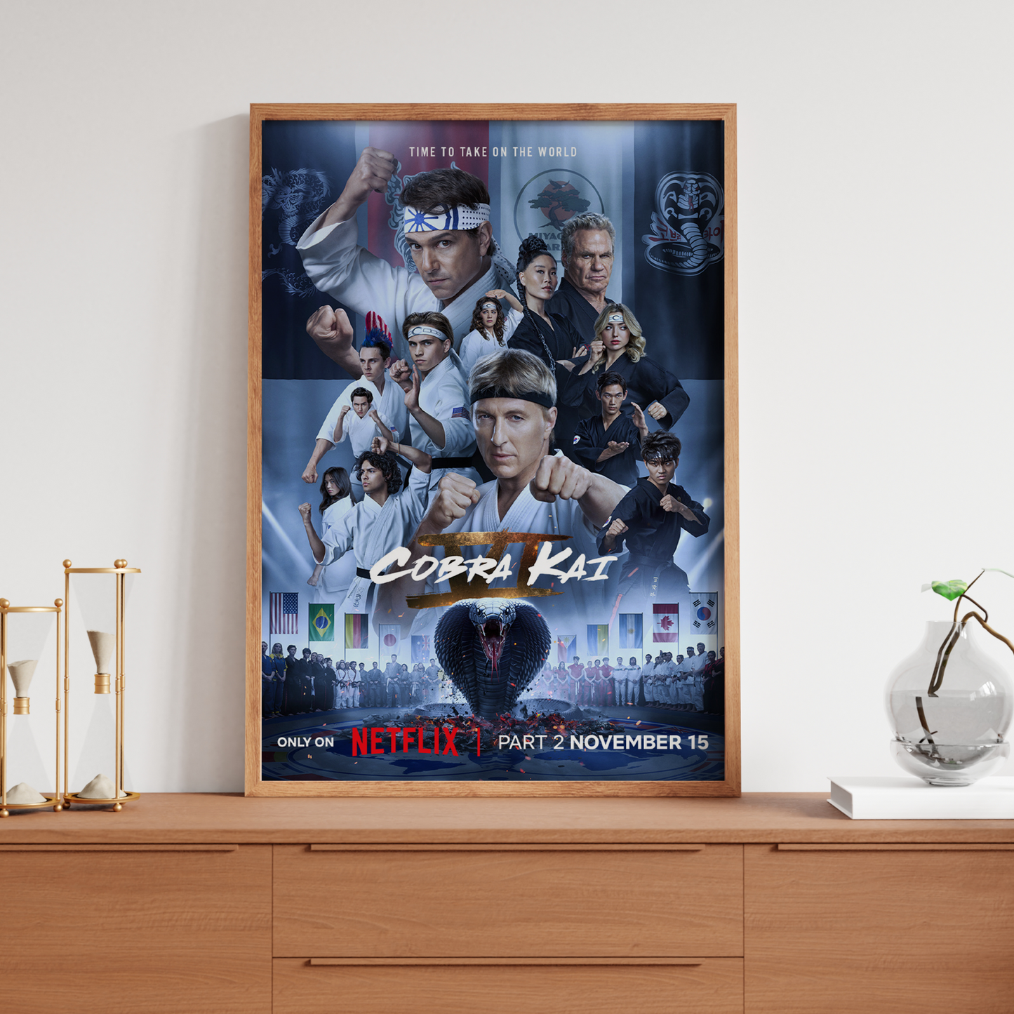 Cobra Kai Season 6 Poster For Karate Kid Fans Cobra Kai TV Series Print A5-A1