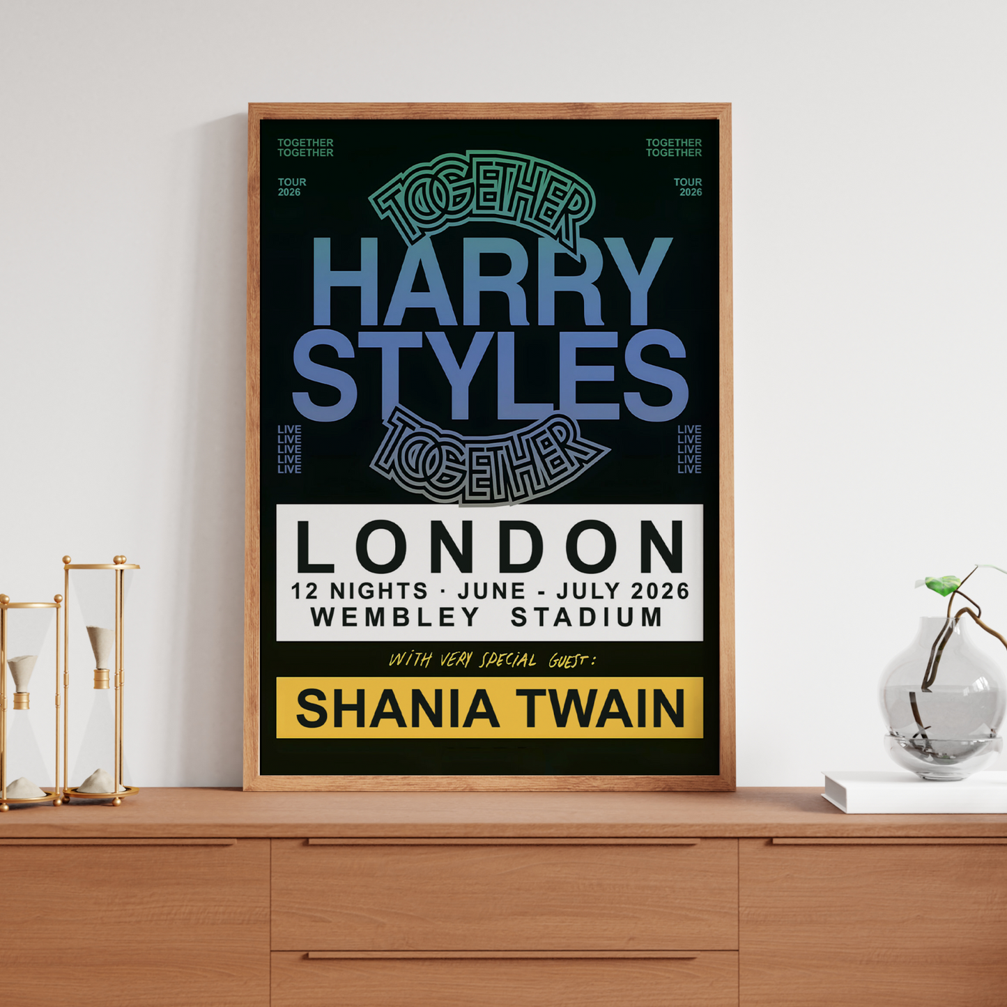 Harry Styles Together Together Tour London Wembelyy Poster For Harry Styles Fans