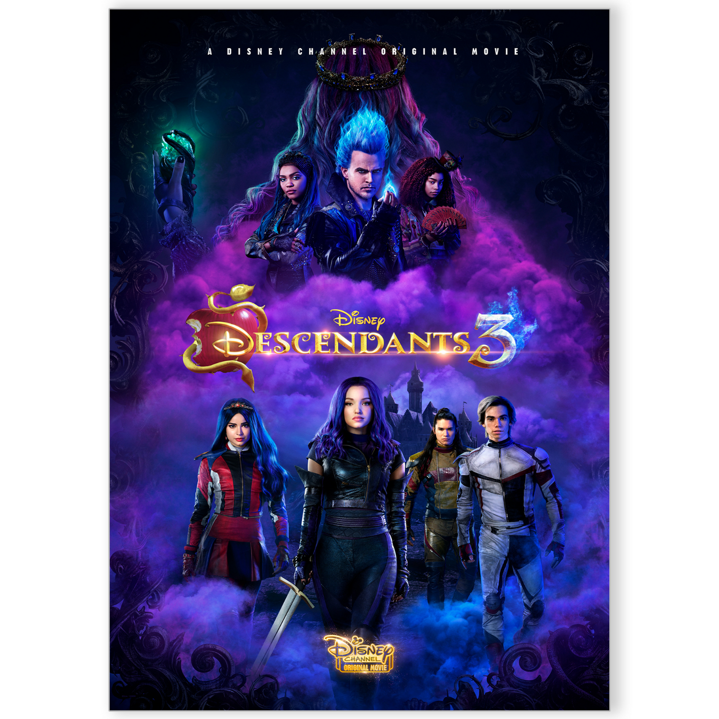 Disney Descendants 3 Poster Kids Movie Art Print Gift A5-A3 Kids Room Decor