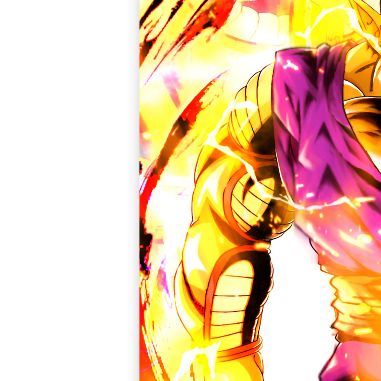 Dragon Ball z Poster Orange Piccolo Print Manga Japanese Art Power Awakening