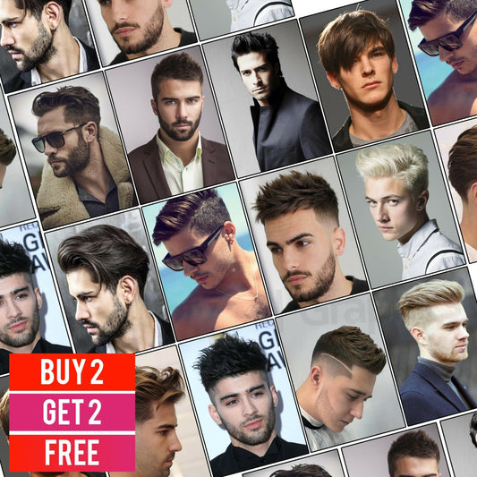 MENS HAIRDRESSER HAIR SALON Print BARBER Shop Poster MAN Hairstyle A5 A4 A3 #3