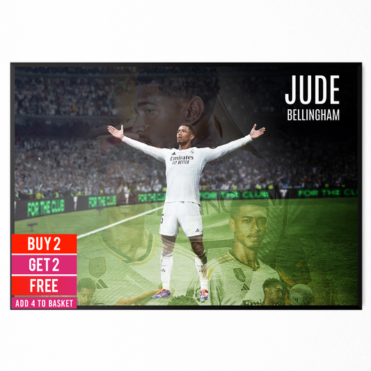 Jude Bellingham Poster Football Real Madrid Star Print A5-A3 Fan Art