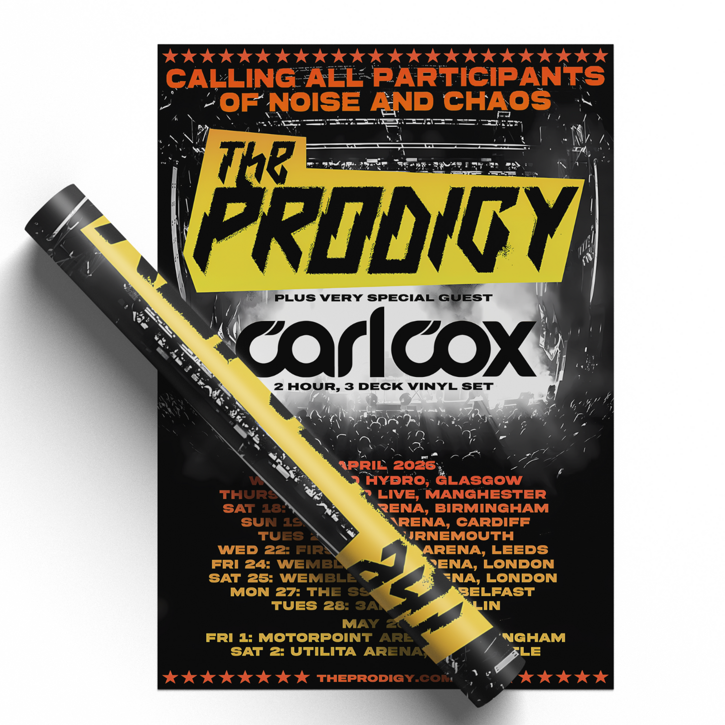 The Prodigy Poster UK & Ireland Tour Poster For The Prodigy Fans Rock Poster