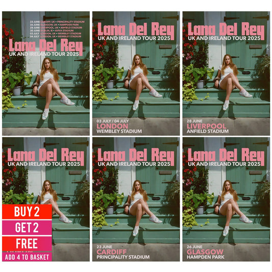 Lana Del Rey Concert Poster UK Tour For Lana Del Rey Fans A5 A4 A3 ALL UK Dates