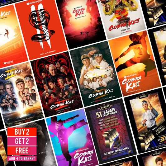 Cobra Kai TV Series Posters Karate Kid Saga Wall Art Picture Poster print A5-A3