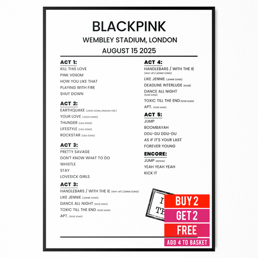 BLACKPINK live band music show 2025 TOUR Setlist concert For Blackpink Fans
