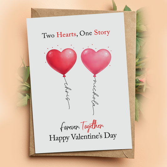 Valentines Day Card Personalised Love Gift for Husband Wife Girlfriend Fiancé
