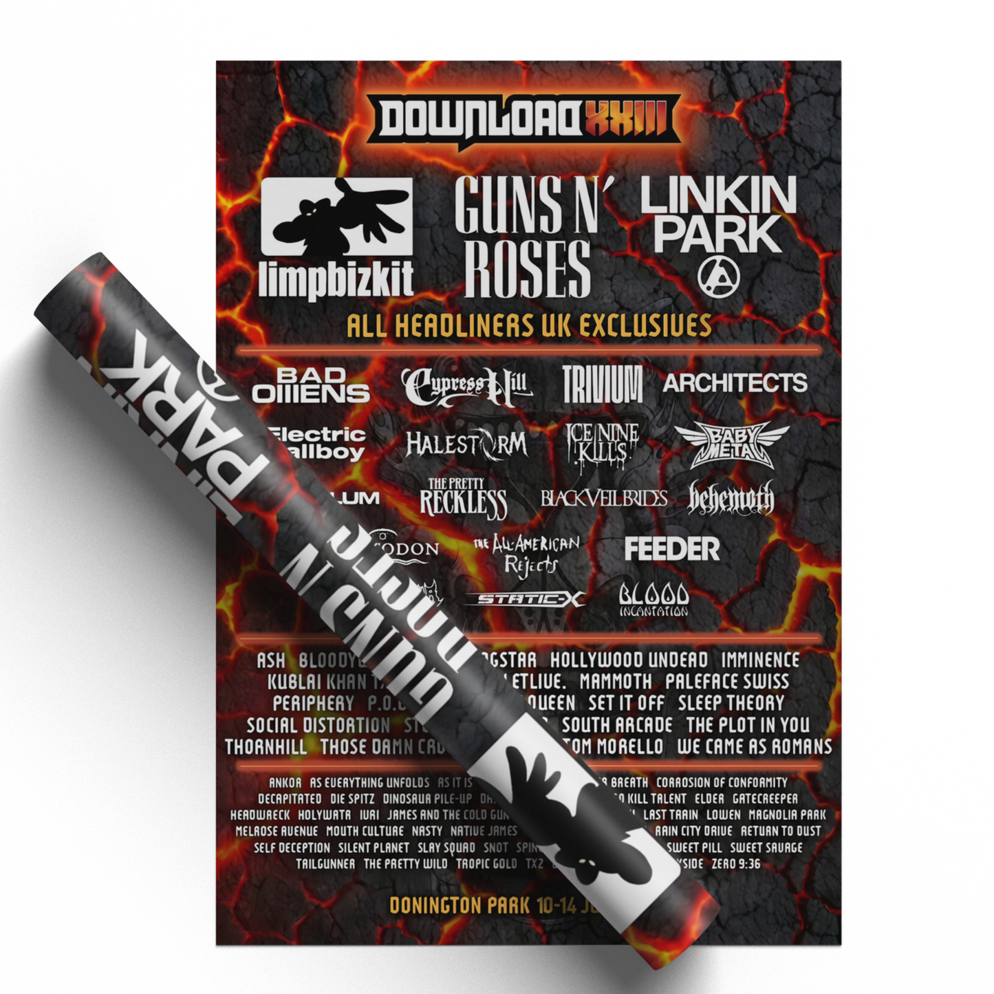 Download Festival 2026 Music Line-up For Music Fans Print Poster A5-A3 Concert