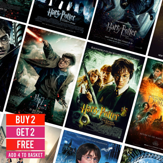 Harry Potter Movie Poster Picture Wizarding World Gift For Harry Potter Fans