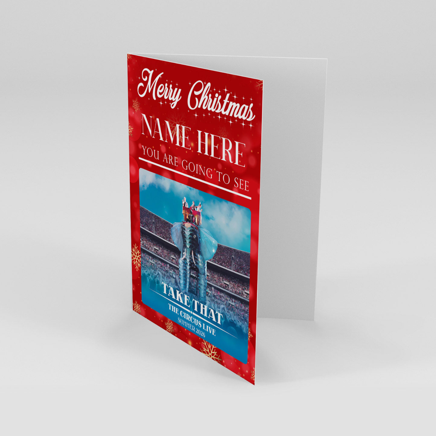 YOU ARE GOING TO SEE TAKE THAT - THE CIRCUS 2026 Personalised Christmas Card