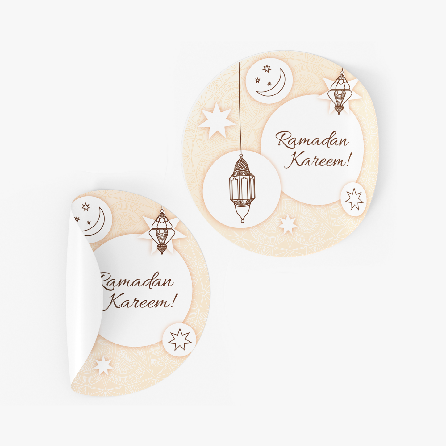 Ramadan Kareem Sticker Labels Water Bottle Sticker Label Decor Celebration