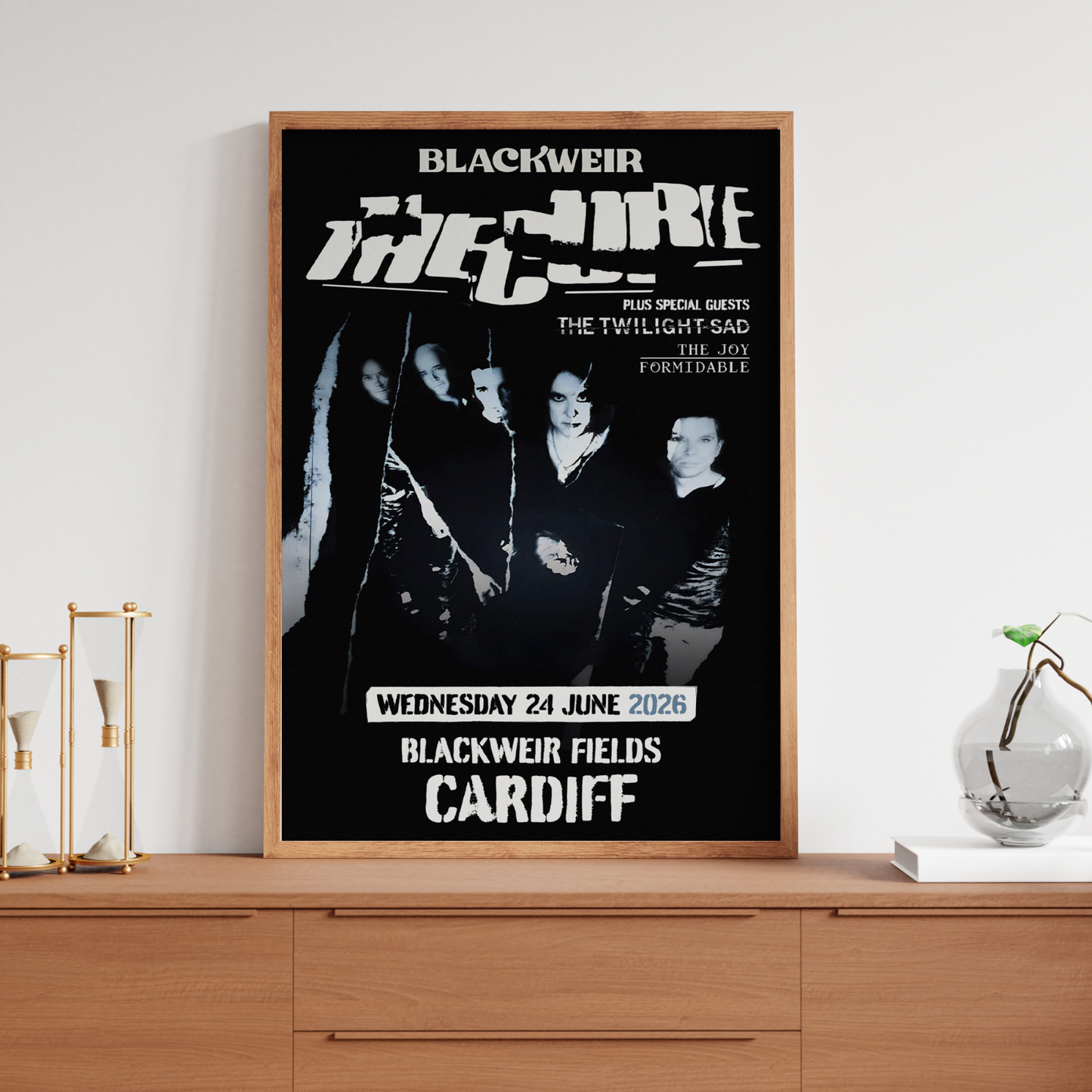 The Cure Poster 2026 Summer Concert Cardiff 24 June Poster A5 A4 A3 For Rock