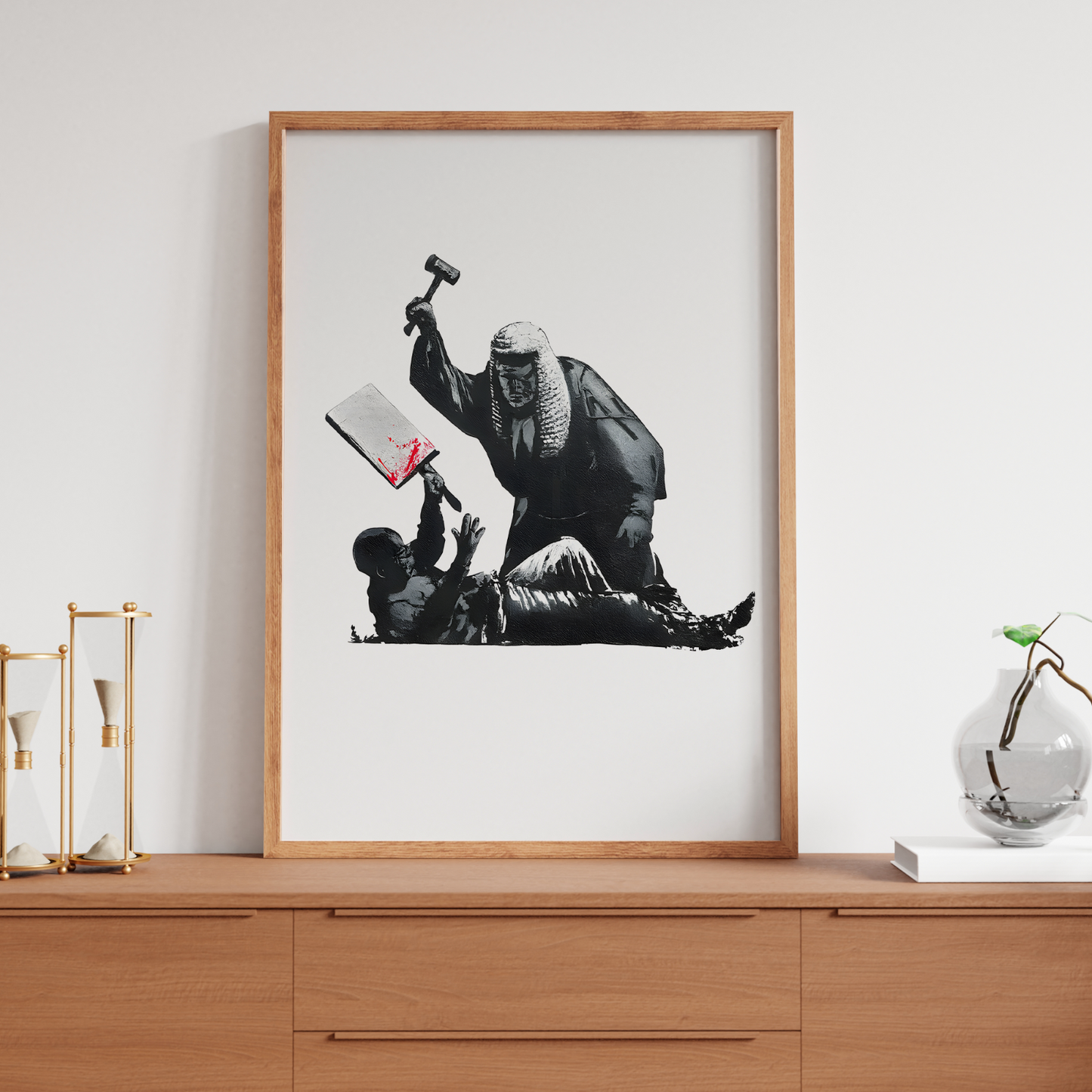 Banksy Royal Courts of Justice Wall Art Poster Print Gift Home Bedroom Decor