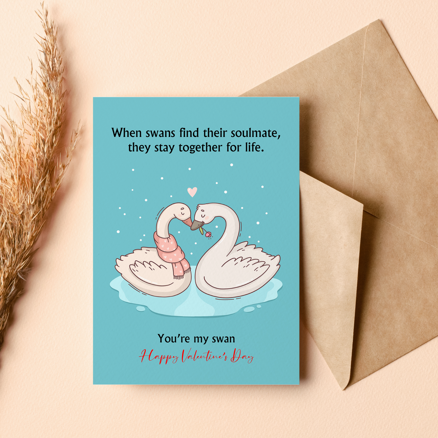 Valentine’s Day Card Cute Love Gift for Him or Her Husband Wife Boyfriend Girl