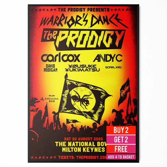 The Prodigy Poster Milton Keynes 2026 Poster For The Prodigy Fans Rock Poster