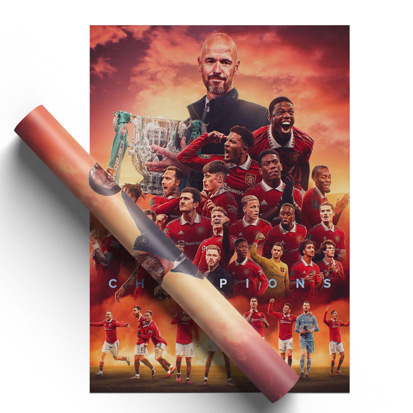 Manchester United Carabao Cup 2023 Winners Poster - A5-A3 - BUY 2 GET 2 FREE