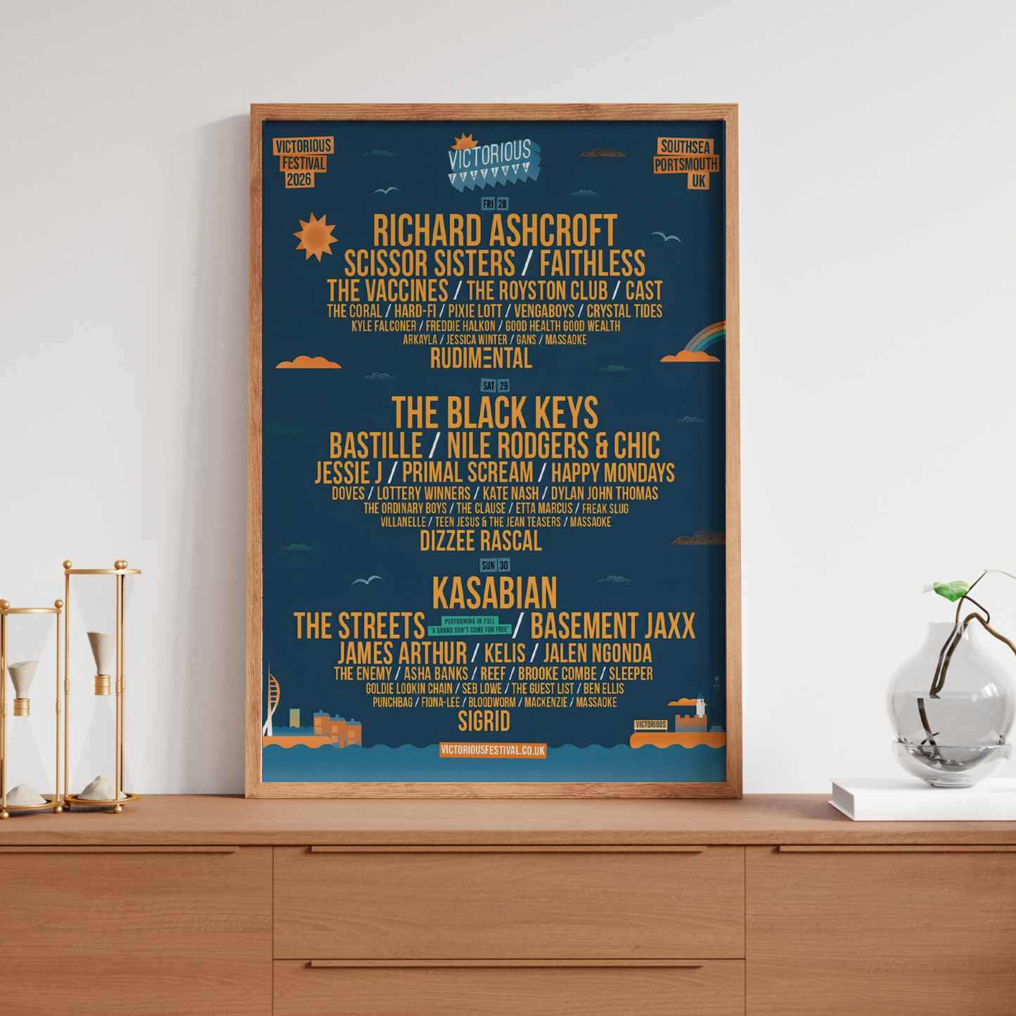 Victorious Festival 2026 Poster Music Poster Print For Music Fans Print A5 A4 A3