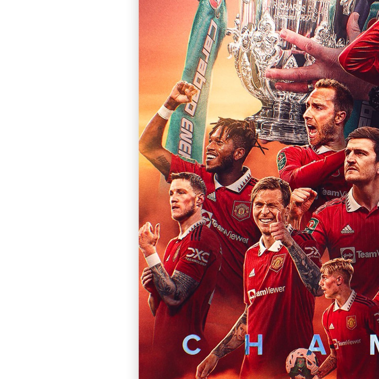 Manchester United Carabao Cup 2023 Winners Poster - A5-A3 - BUY 2 GET 2 FREE