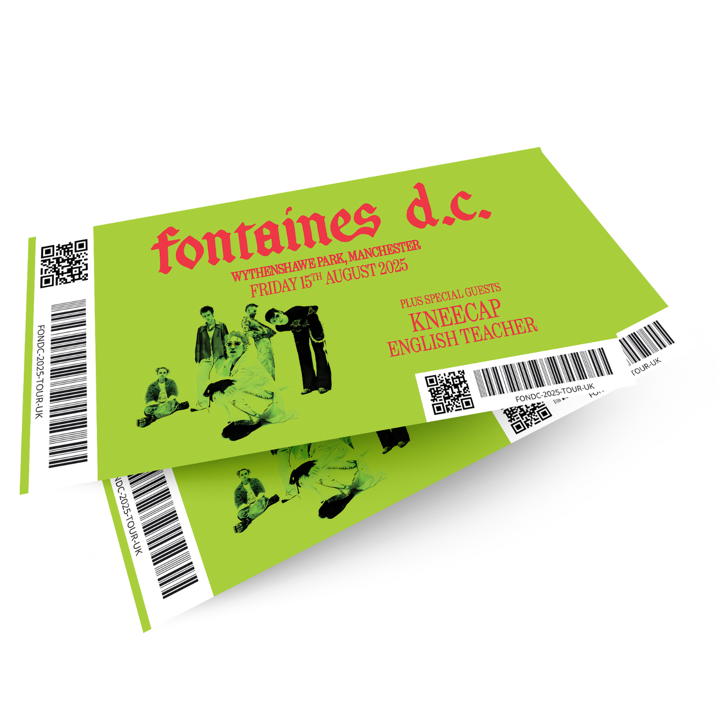 Fontaines D.C. Ticke music band show 2025 tour 15 August  For Rock Punk Fans