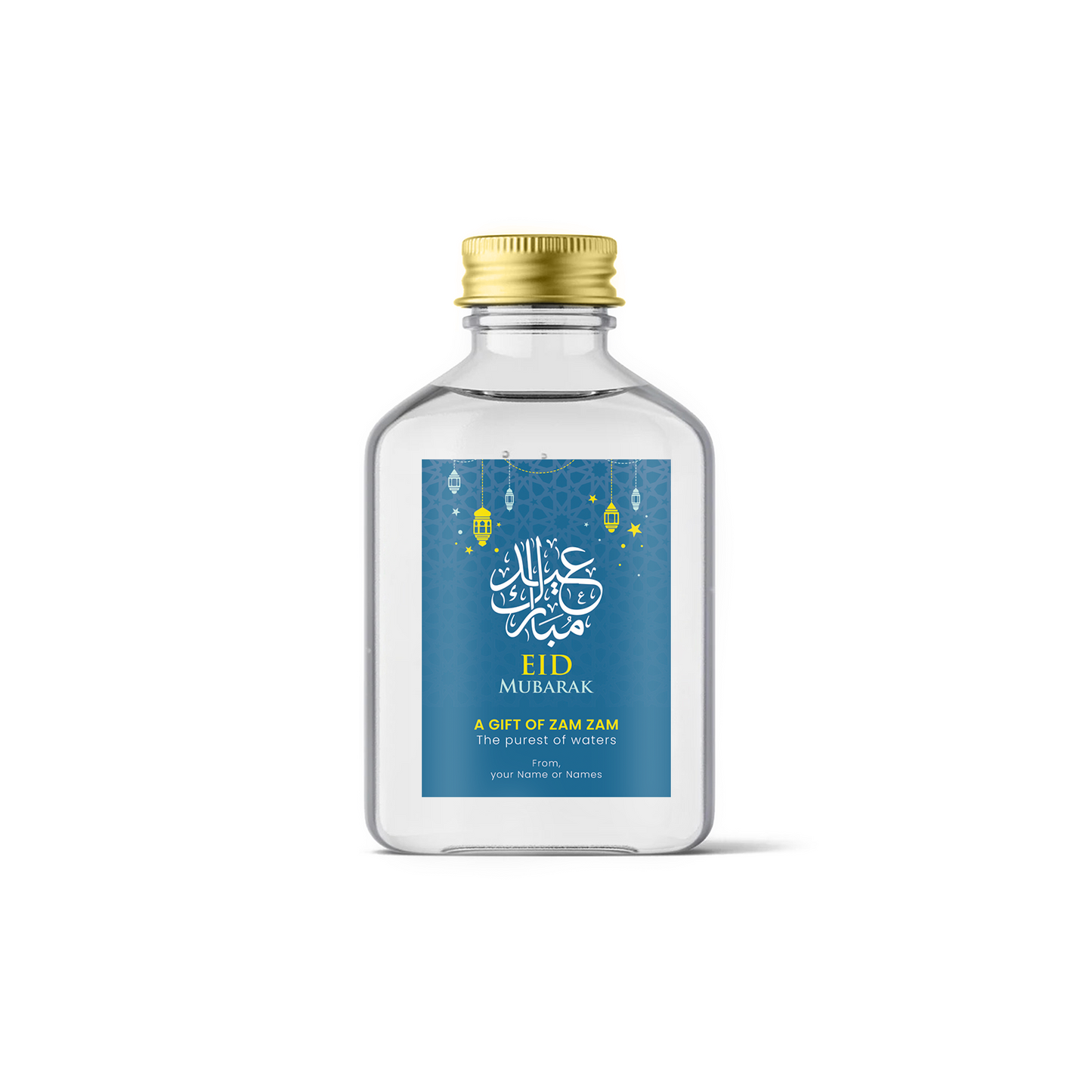 Eid Mubarak Stickers Zam Zam Water Bottle Party Personalised Favour Labels