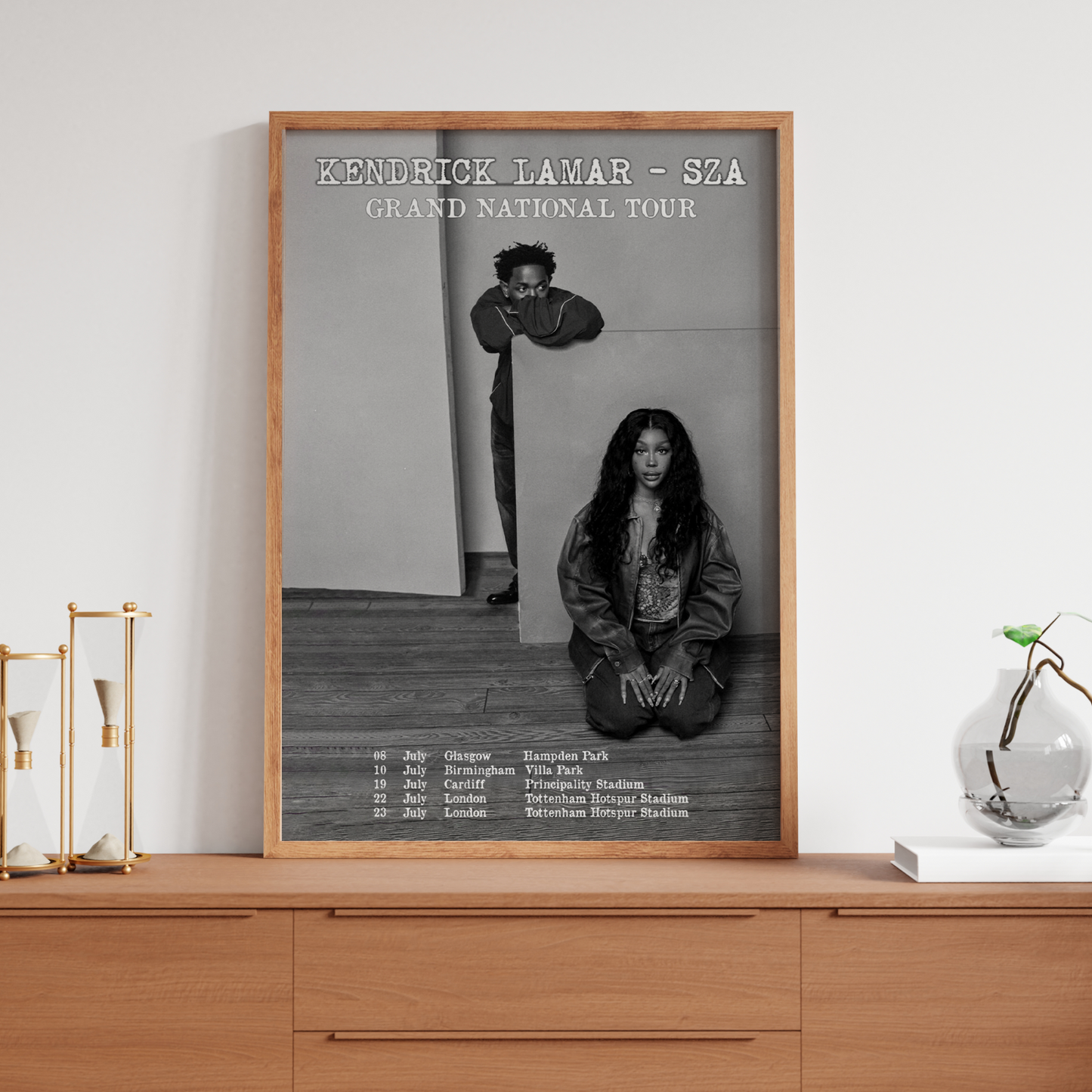 Kendrick Lamar SZA Music Poster Grand National Tour Poster For Fans A5 A4 A3